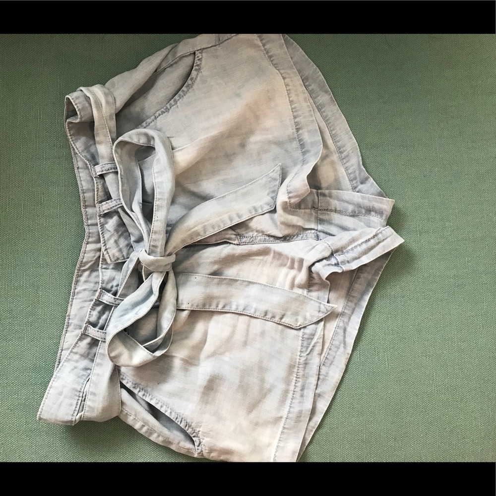 Light Blue Shorts with Bow